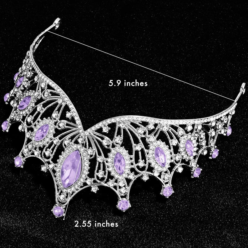 TAROSE Crowns for Women, Queen Crystal Gold Silver Tiaras with White Rhinestone and Combs, Goddess Crown for Wedding Bride Birthday Princess Bridal Shower Hair Accessories for Women - Image 2